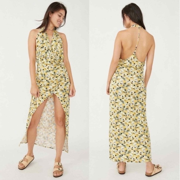 Free People Dresses & Skirts - NWT Free People Daria Maxi Dress in Apple Mint Combo beach vacation resort